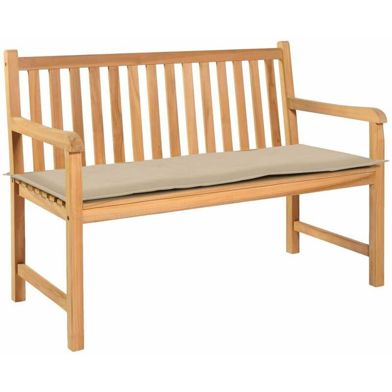 Cuscino per Panca da Giardino Beige 150x50x3 cm - Beige - Vidaxl