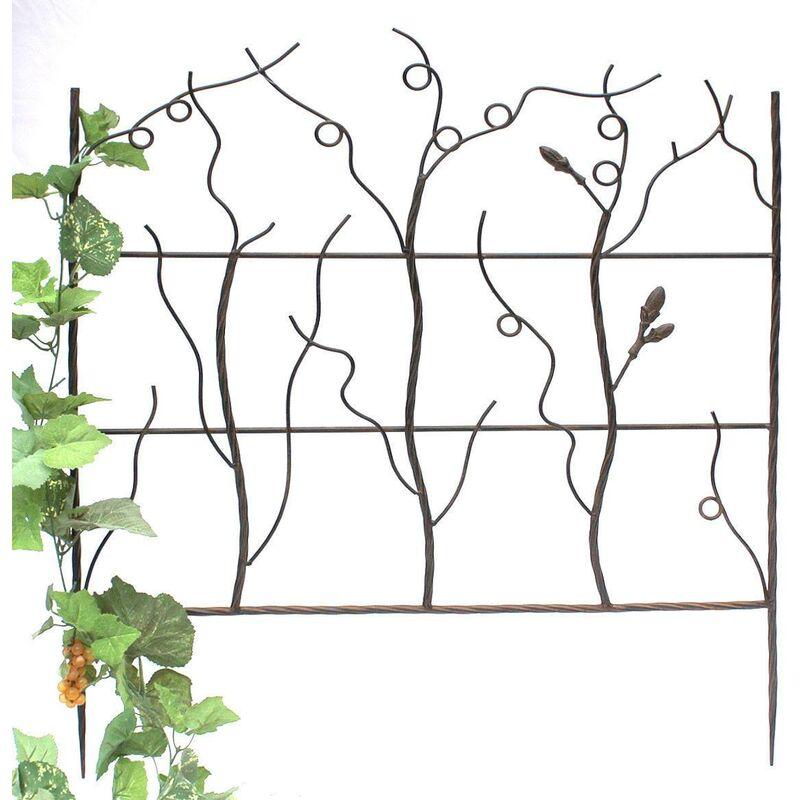 Aiuto all'arrampicata JD2-12026 Traliccio di metallo H-82 cm L-70 cm Aiuto all'arrampicata Traliccio di recinzione