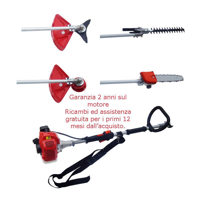 Bleked Finker - Decespugliatore tagliaerba troncarami multifunzione 4 in 1 43 cc Bleked Finker - Decespugliatore tagliaerba troncarami multifunzione 4 in 1 43 cc