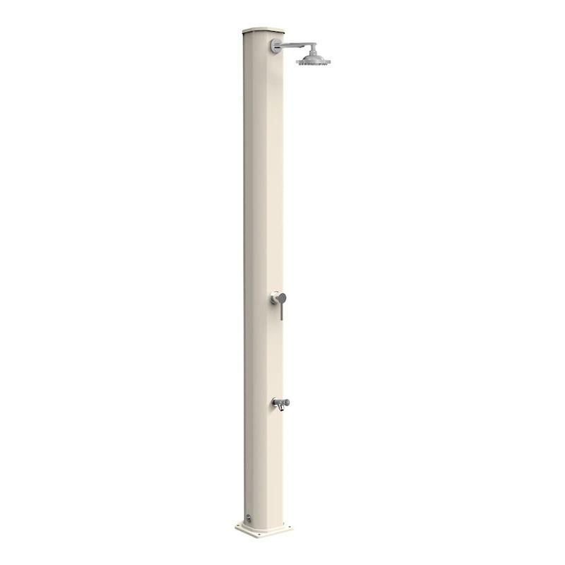 Doccia Solare Da Giardino 40l Miscelatore E Lavapiedi Arkema Big Jolly Bianco Crema