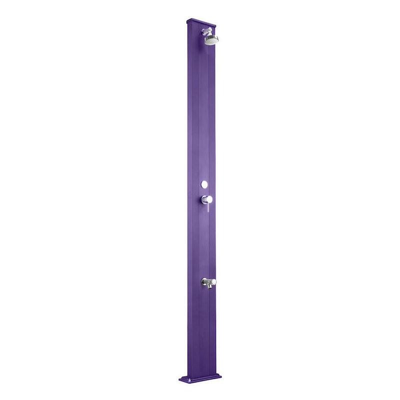 Doccia Solare Da Esterno Giardino 30l Miscelatore E Lavapiedi Arkema Spring S Viola