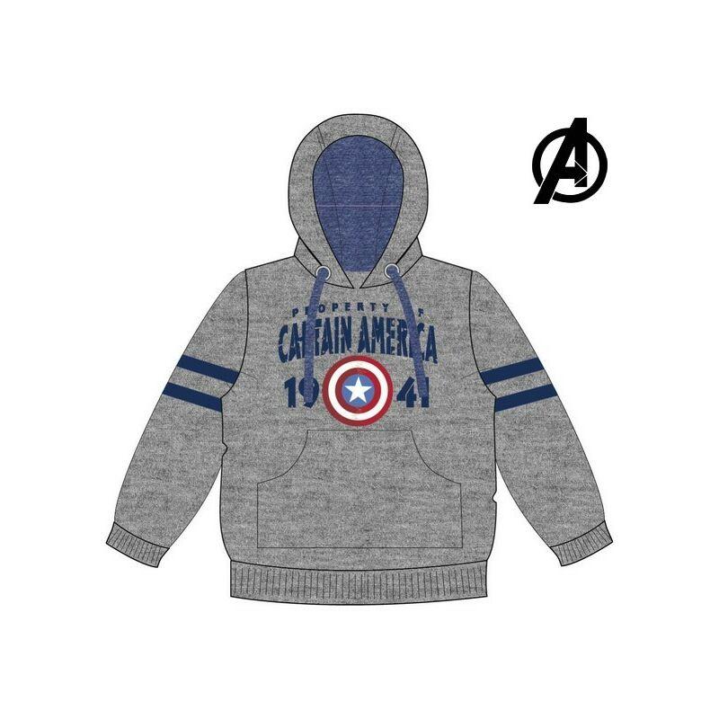 Felpa con Cappuccio Unisex 74133 Grigio 14 anni 14 anni - The Avengers