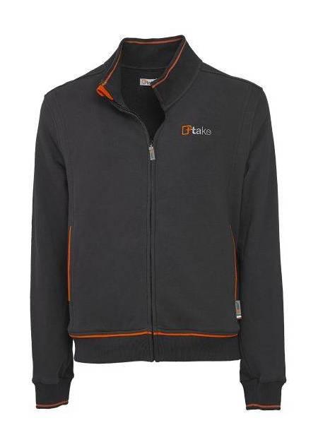 Felpa con cerniera 100% cotone - Taglia: XXL