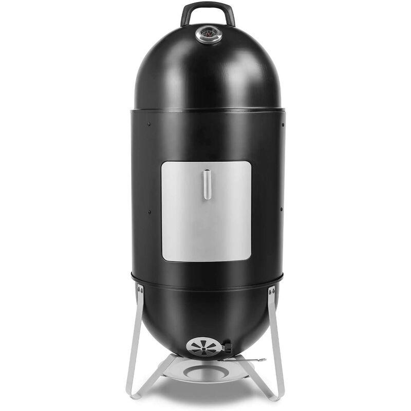 Affumicatore Barbecue, 3 in 1, Barbecue a Carbone con Ciotola Dell'acqua, Barbecue di Grande Capacità, 2 Griglie per Griglia e Termometro, Smoker con Affumicatore Barbecue, 3 in 1, Barbecue a Carbone con Ciotola Dell'acqua, Barbecue di Grande Capacità, 2 Griglie per Griglia e Termometro, Smoker con