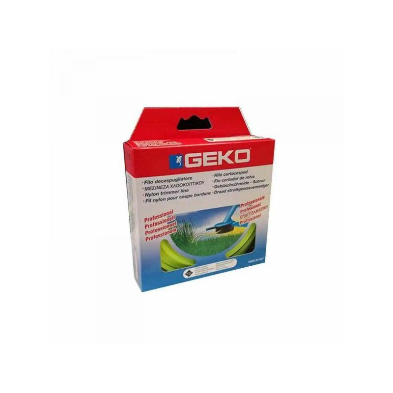 FILO DECESPUGLIATORE IN NYLON COLORE GIALLO Ø 3 mm x 10 mt PROFILO QUADRO - GEKO FILO DECESPUGLIATORE IN NYLON COLORE GIALLO Ø 3 mm x 10 mt PROFILO QUADRO - GEKO