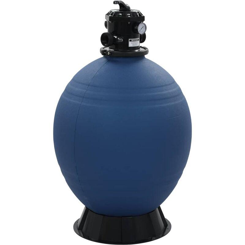 vidaXL Filtro a Sabbia per Piscine Valvola a 6 Posizioni Blu 660 mm - Blu