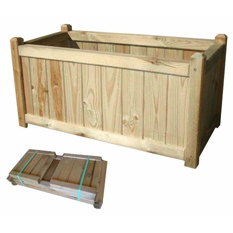 Fioriera Da Esterno In Legno Di Pino Impregnato In Autoclave Cm 40x80x40 H Per Giardino Terrazzo Fioriera Da Esterno In Legno Di Pino Impregnato In Autoclave Cm 40x80x40 H Per Giardino Terrazzo