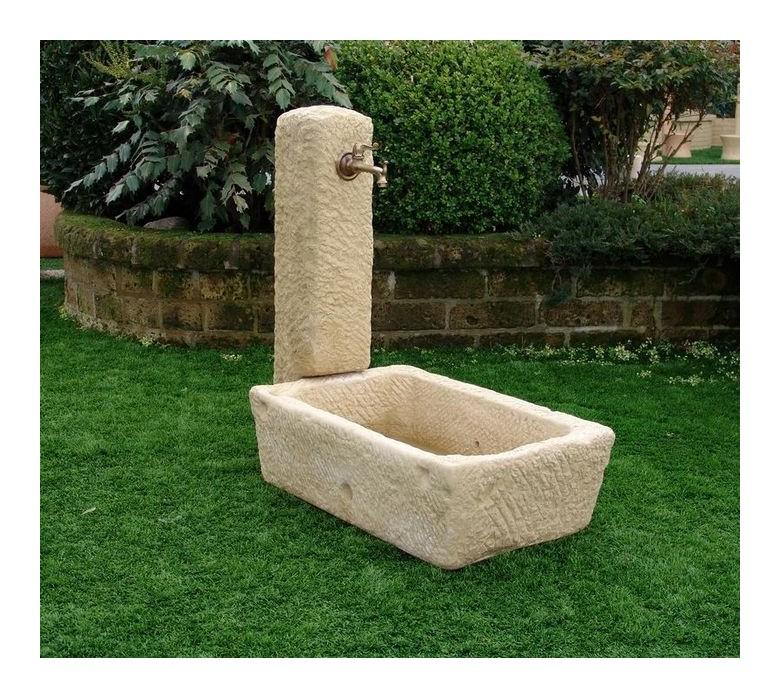 Bonfante - Fontanella In Pietra Ricostruita Vecchio West Tufo