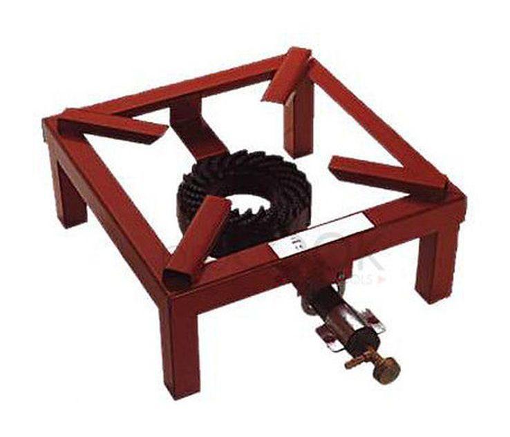 Fornellone a gas 4 piedi 40x40CM - Fornello - tipo pesante - bruciatore in ghisa Fornellone a gas 4 piedi 40x40CM - Fornello - tipo pesante - bruciatore in ghisa