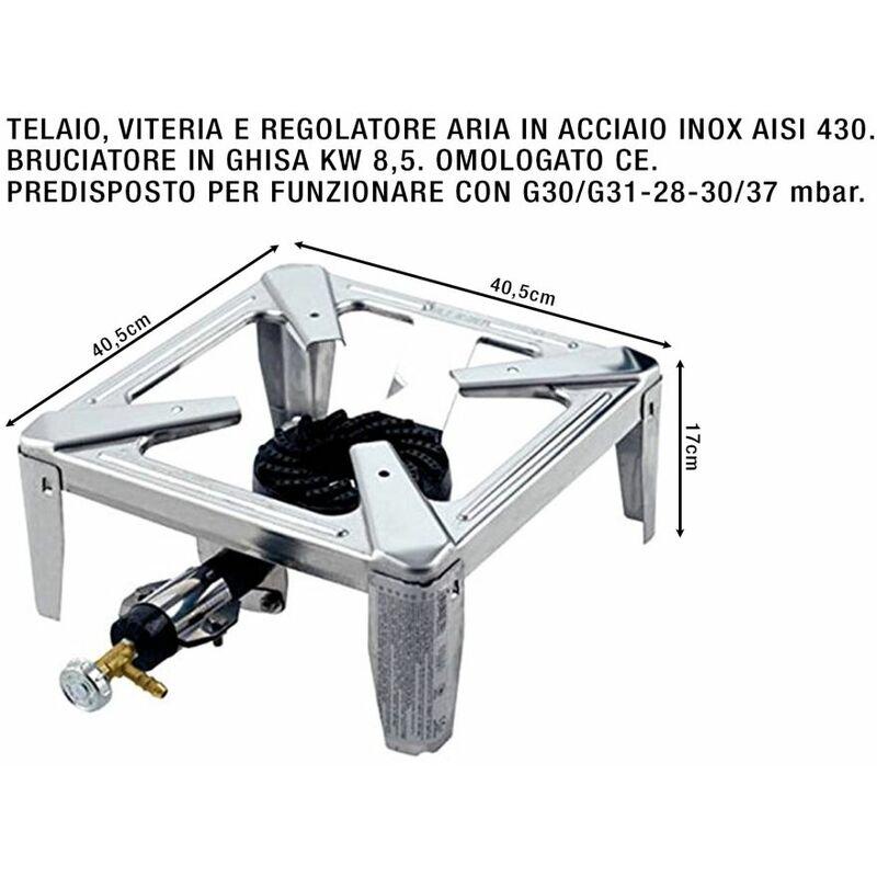 Bighouse It - FORNELLONE DRAGO INOX CM.40X40