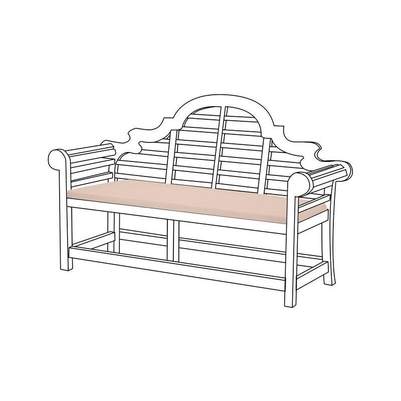 Gardenista Cuscini per panca da giardino, cuscini per panca da giardino a 3 posti resistenti all'acqua per panchine Lutyen con rivestimento