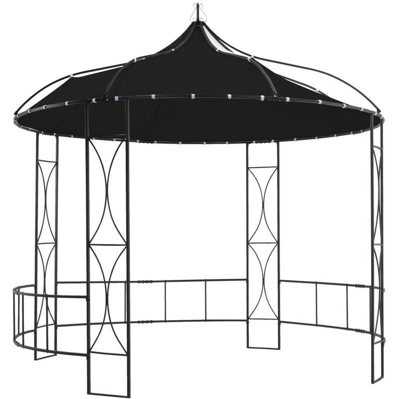 Gazebo 300x290 cm Antracite Rotondo - Antracite - Vidaxl