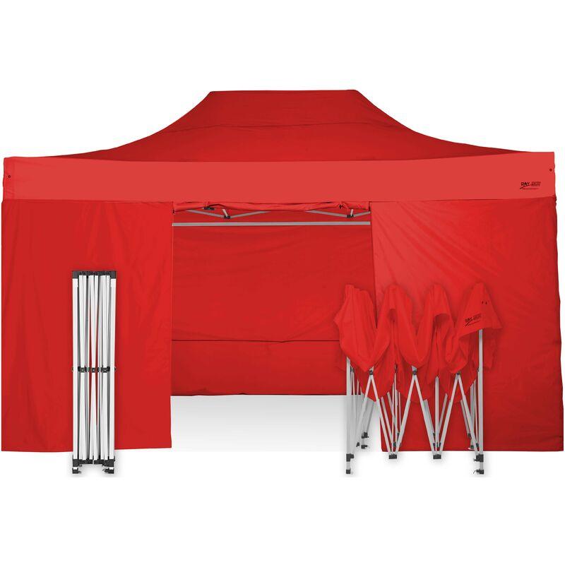 Gazebo automatico rapido 3x4,5 in acciaio gambo 40mm con laterali pieghevole - arancione - arancione Gazebo automatico rapido 3x4,5 in acciaio gambo 40mm con laterali pieghevole - arancione - arancione