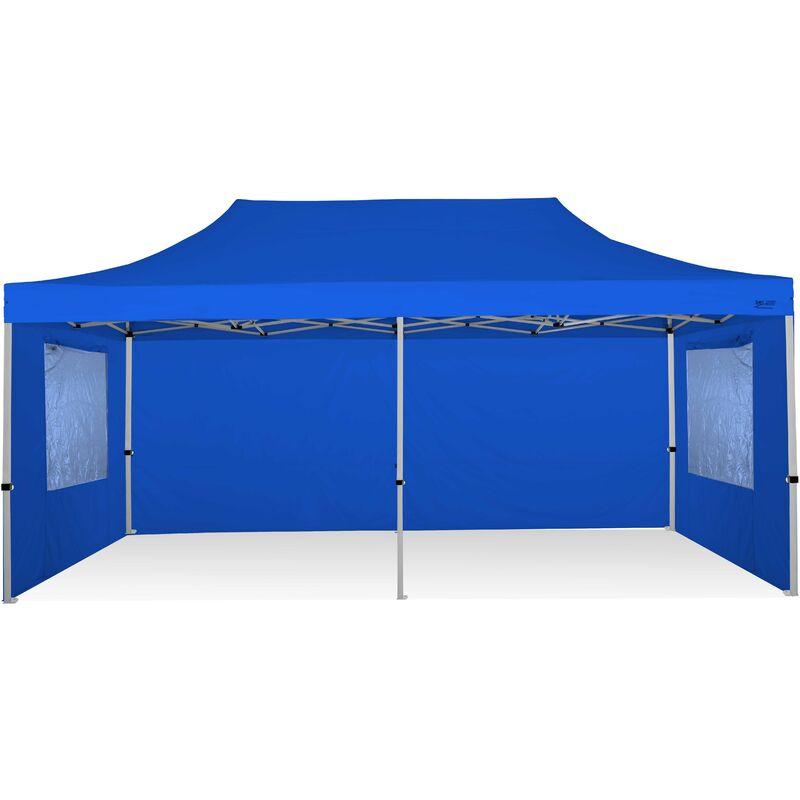 Gazebo Pieghevole 3x6 Ray Bot con laterali finestrati - blu - blu