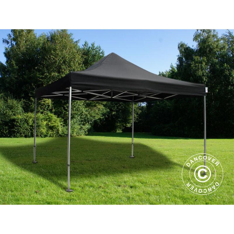 Dancover - Gazebo pieghevole Gazebo rapido FleXtents PRO 4x4m Nero
