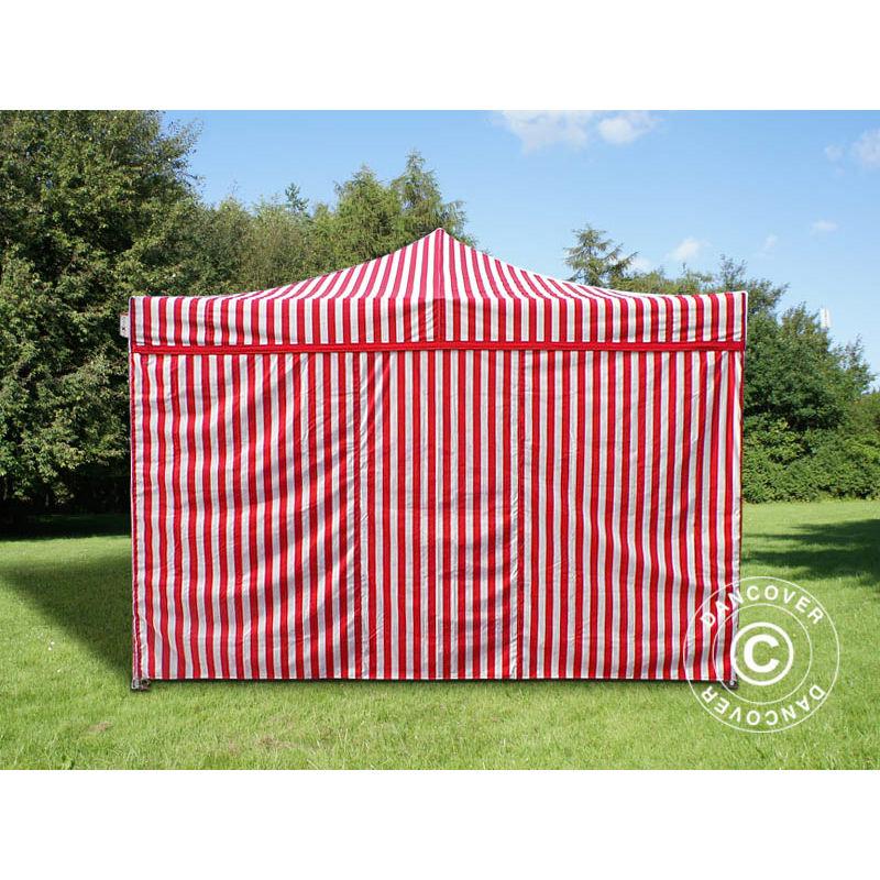 Gazebo pieghevole Gazebo rapido FleXtents PRO 4x4m Rigato, incl. 4 fianchi - DANCOVER
