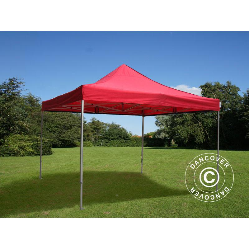 Dancover - Gazebo pieghevole Gazebo rapido FleXtents PRO 4x4m Rosso