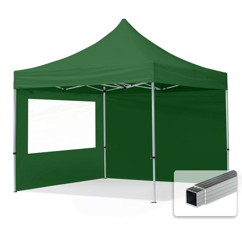 Tendapro.it - Gazebo Pieghevole Giardino 3x3m - 2 laterali Alluminio Telo PES300 100% Impermeabile Padiglione Mercati Sagre verde Tendapro.it - Gazebo Pieghevole Giardino 3x3m - 2 laterali Alluminio Telo PES300 100% Impermeabile Padiglione Mercati Sagre verde