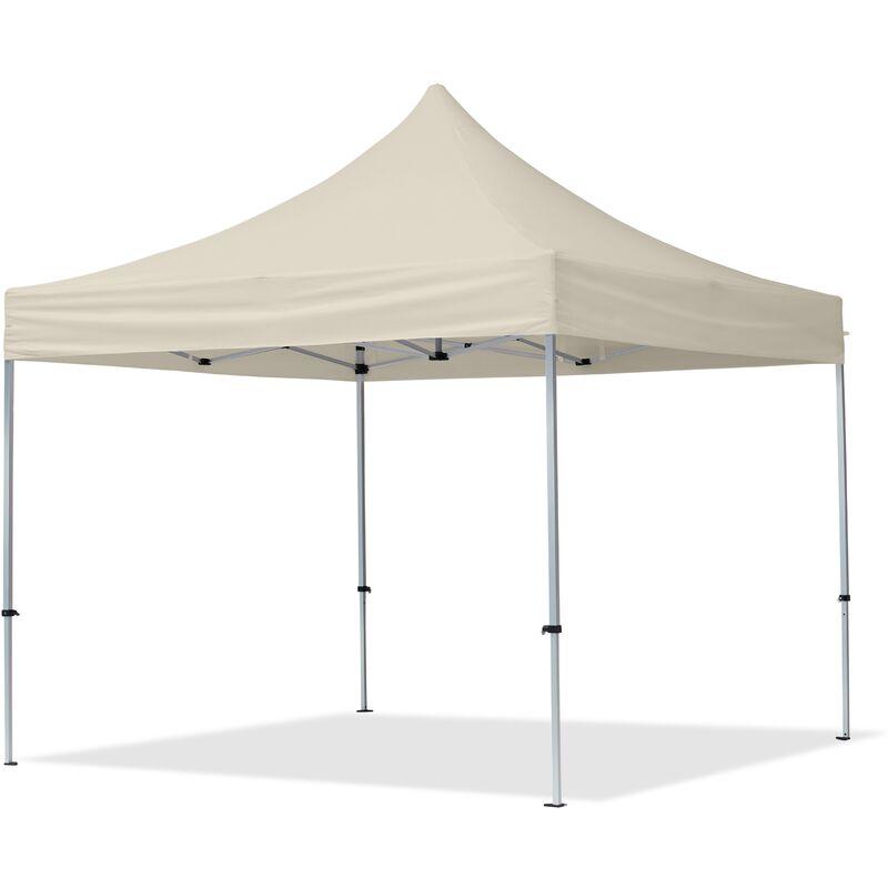 Gazebo Pieghevole Giardino 3x3m Alluminio Telo Poliestere PVC 100% Impermeabile Padiglione Mercati Sagre crema - TENDAPRO.IT Gazebo Pieghevole Giardino 3x3m Alluminio Telo Poliestere PVC 100% Impermeabile Padiglione Mercati Sagre crema - TENDAPRO.IT