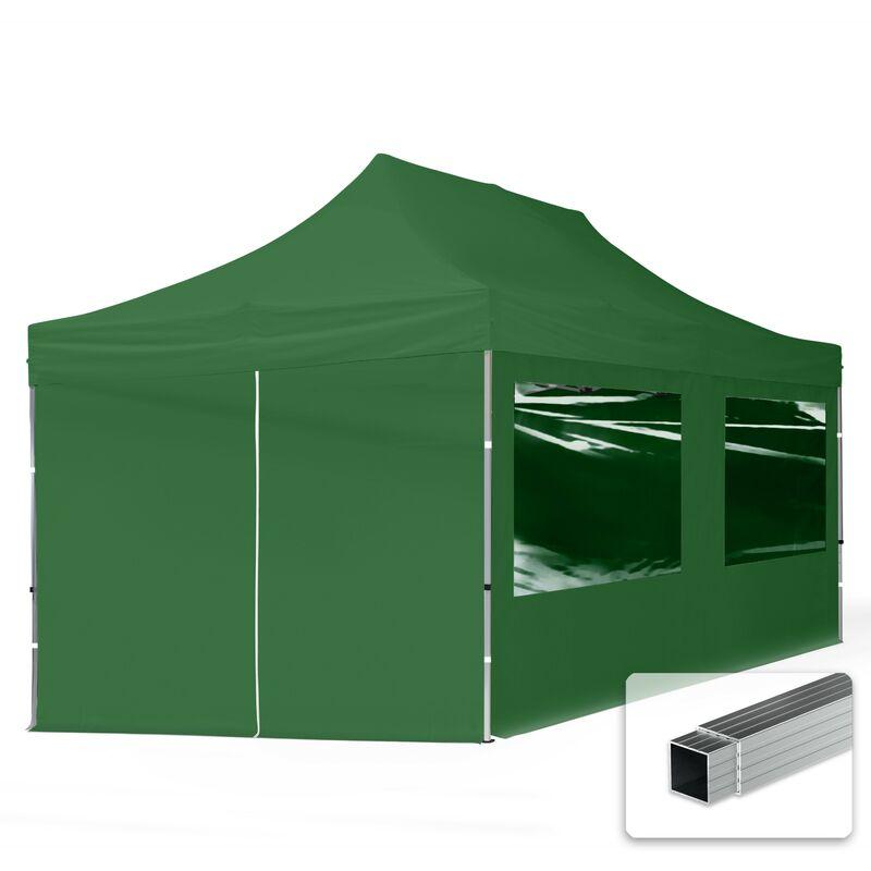 Tendapro.it - Gazebo Pieghevole Giardino 3x6m - 4 laterali Alluminio PES300 Telo 100% Impermeabile Padiglione Mercati Sagre verde Tendapro.it - Gazebo Pieghevole Giardino 3x6m - 4 laterali Alluminio PES300 Telo 100% Impermeabile Padiglione Mercati Sagre verde