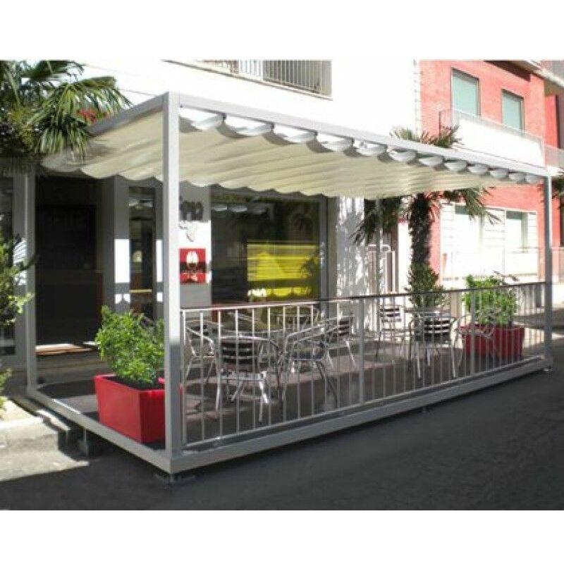 Gazebo professionale Dehors Beach System > Larghezza 500 cm > Lunghezza 500 cm