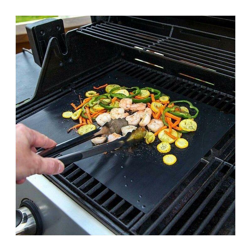 Grill mat: foglio di cottura antiaderente riutilizzabile per barbecue e forni.