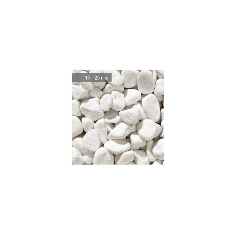 Gr.zandobbio Ciottoli Bianchi Marmo Carrara 15/25mm 25Kg