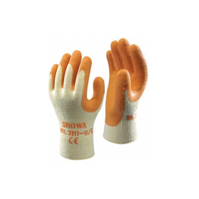 Guanto in Poliestere/Cotone rivestito in caucciù naturale 310 Grip Orange- 8 - Showa