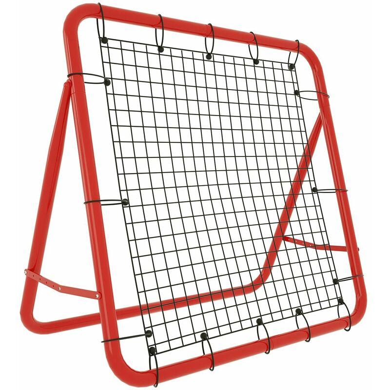 Hengmei - Porte da calcio Rete da Rimbalzo Rebounder Rete da baseball Rimbalzatore Kickback Cancello a rete pieghevole, 100 x 100 x 65 cm