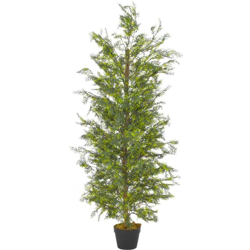 Albero di Cipresso Artificiale con Vaso Verde 150 cm VD20702 - Hommoo Albero di Cipresso Artificiale con Vaso Verde 150 cm VD20702 - Hommoo