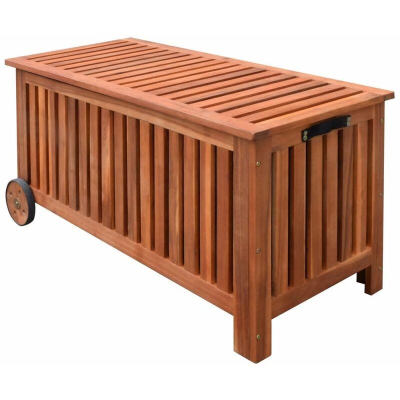 Baule da Giardino 118x52x58 cm in Legno VD24270 - Hommoo