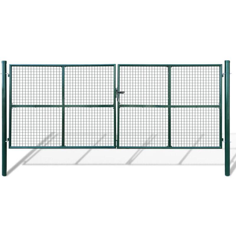 Cancello a Rete per Giardino 415 x 200 cm / 400 x 150 cm VD03718 - Hommoo