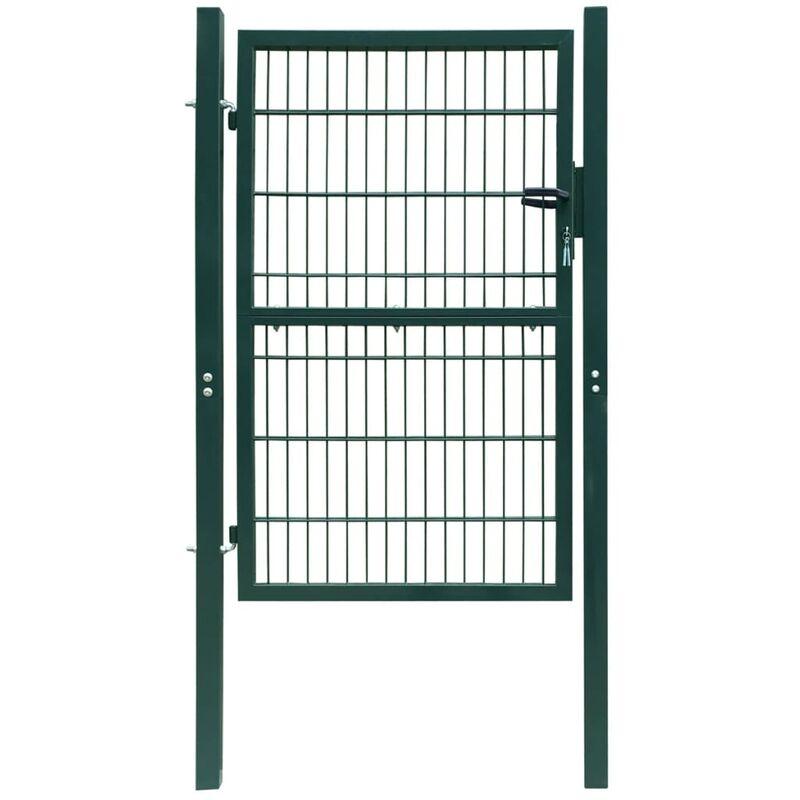 Cancello Staccionata 2D (Singolo) Verde 106 x 230 cm VD03884 - Hommoo