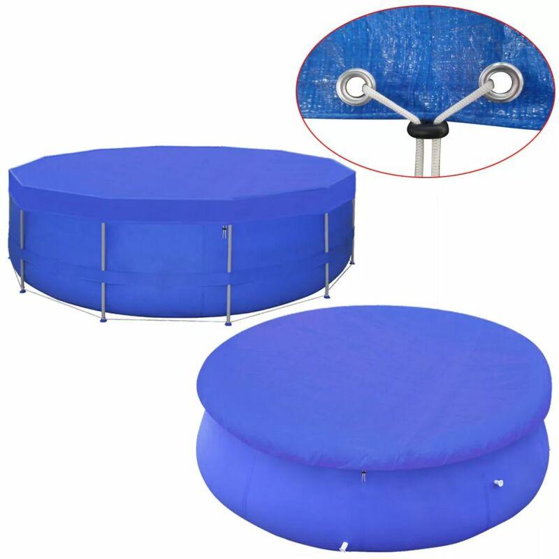 Copertura in PE per Piscine Rotonde 460 cm 90 g/m2 VD29479 - Hommoo