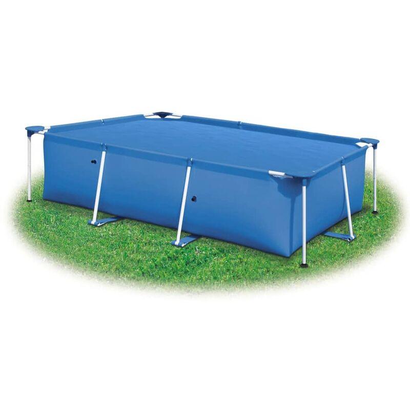 Hommoo Copertura per Piscina Blu 488x244 cm PE VD31283 Hommoo Copertura per Piscina Blu 488x244 cm PE VD31283