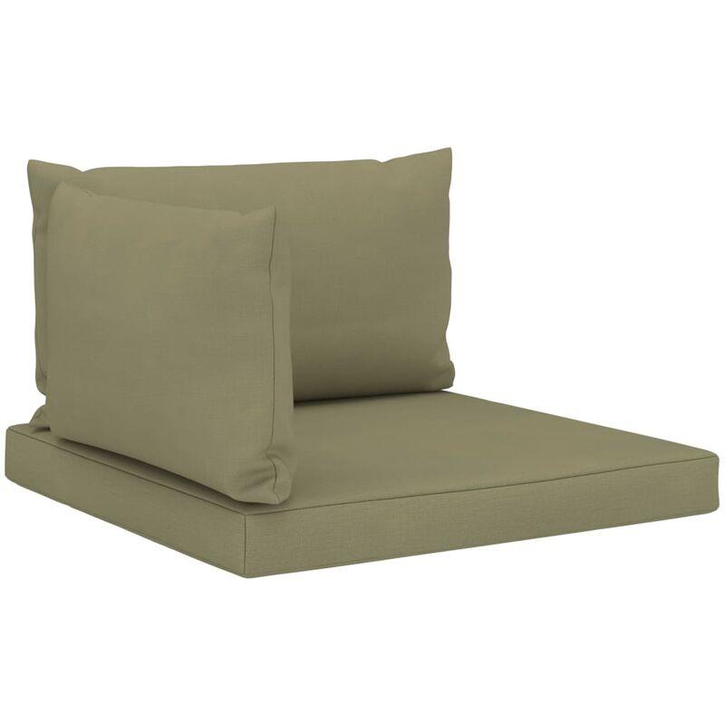 Cuscini per Divani su Pallet 3 pz Beige in Tessuto VD45928 - Hommoo