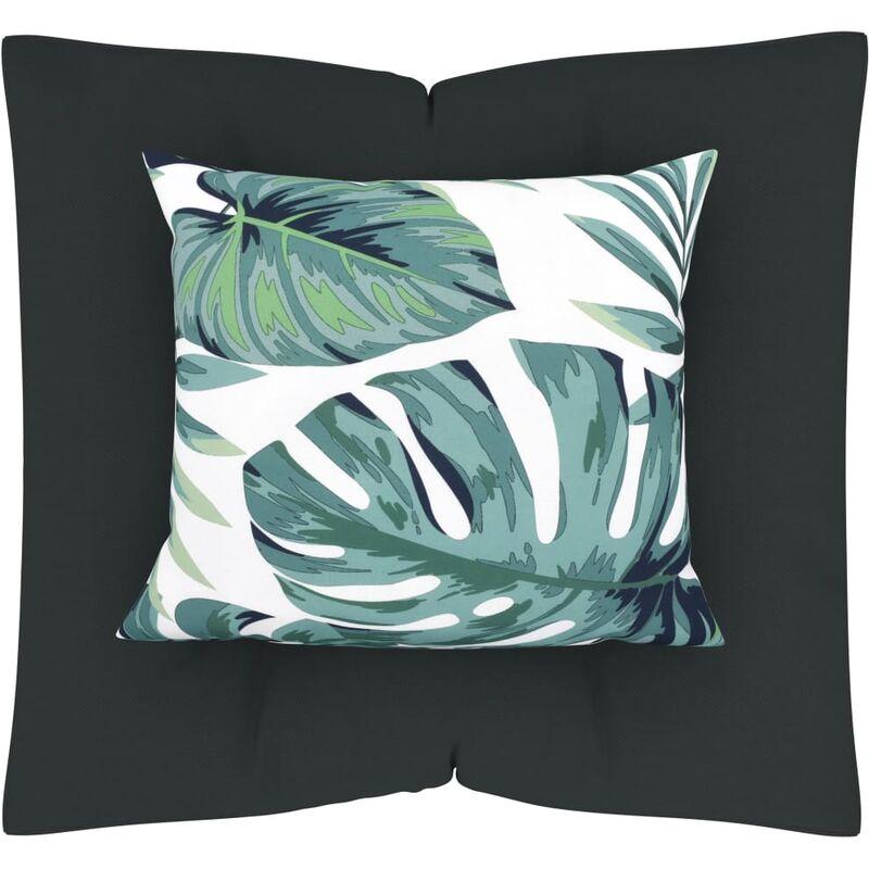 Cuscini per Pavimento a Pallet 2 pz Antracite in Tessuto VD45953 - Hommoo