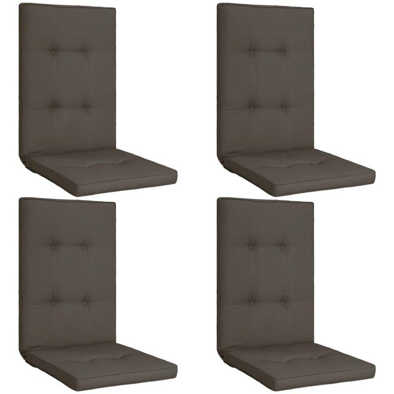 Cuscini per Sedie da Giardino 4 pz Antracite 120x50x5 cm VD53048 - Hommoo