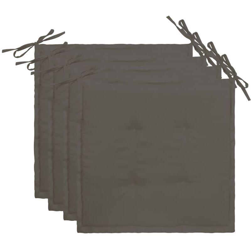 Cuscini per Sedie da Giardino 4 pz Antracite 40x40x3 cm VD46017 - Hommoo
