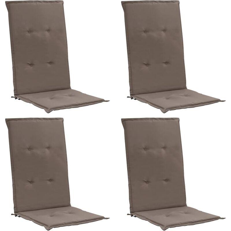 Hommoo Cuscini per Sedie da Giardino 4 pz Grigio Talpa 120x50x3 cm VD45977 Hommoo Cuscini per Sedie da Giardino 4 pz Grigio Talpa 120x50x3 cm VD45977