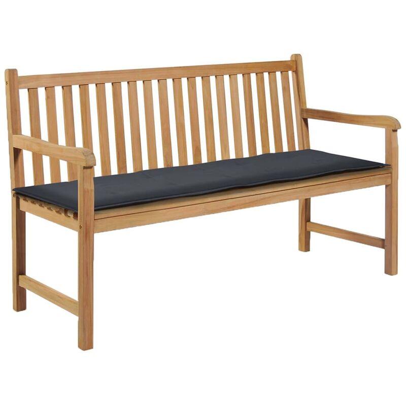 Cuscino per Panca da Giardino Antracite 150x50x3 cm VD25144 - Hommoo Cuscino per Panca da Giardino Antracite 150x50x3 cm VD25144 - Hommoo