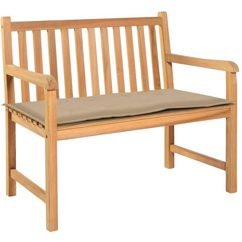 Hommoo Cuscino per Panca da Giardino Beige 100x50x3 cm VD46053