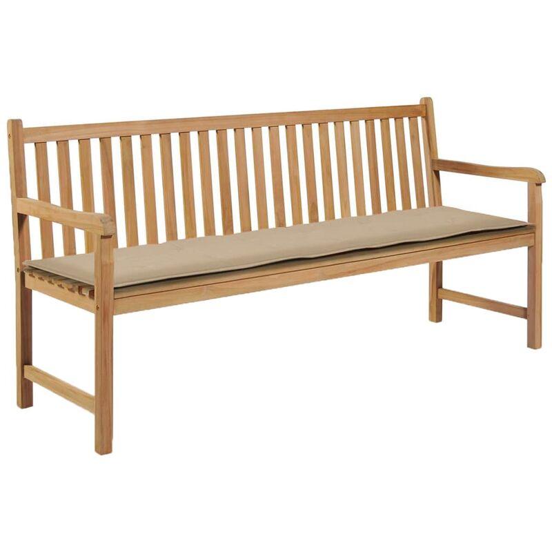 Cuscino per Panca da Giardino Beige 180x50x3 cm VD46056 - Hommoo