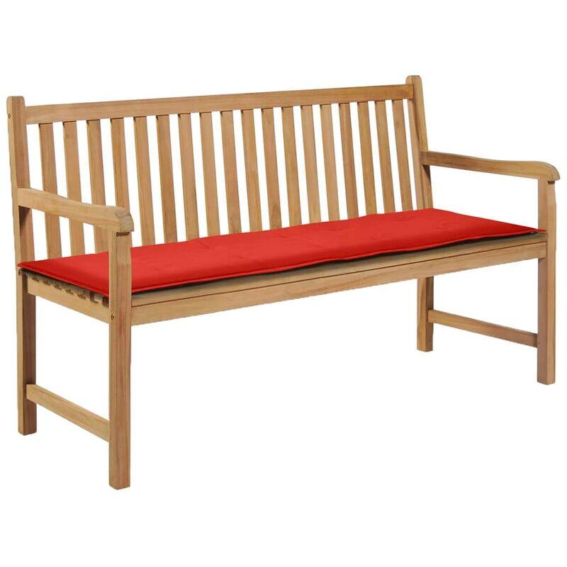Cuscino per Panca da Giardino Rosso 150x50x3 cm VD45311 - Hommoo Cuscino per Panca da Giardino Rosso 150x50x3 cm VD45311 - Hommoo