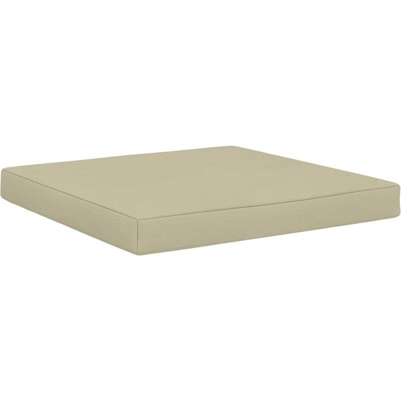 Hommoo Cuscino per Pavimento e Pallet 60x61,5x6 cm Crema in Tessuto VD45932