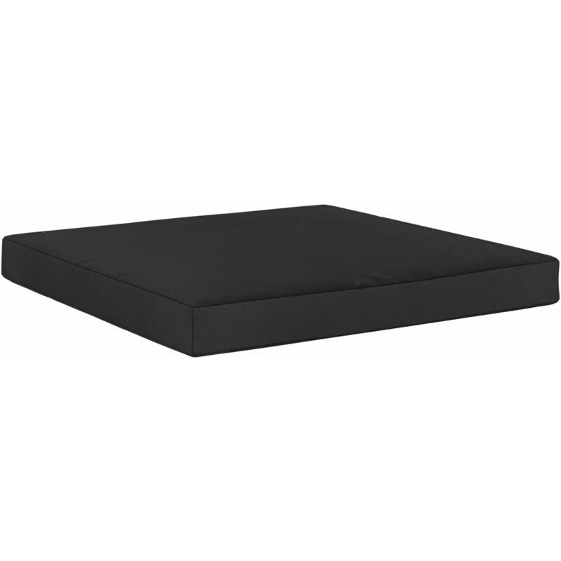 Cuscino per Pavimento e Pallet 60x61,5x6cm Nero in Tessuto VD45920 - Hommoo Cuscino per Pavimento e Pallet 60x61,5x6cm Nero in Tessuto VD45920 - Hommoo