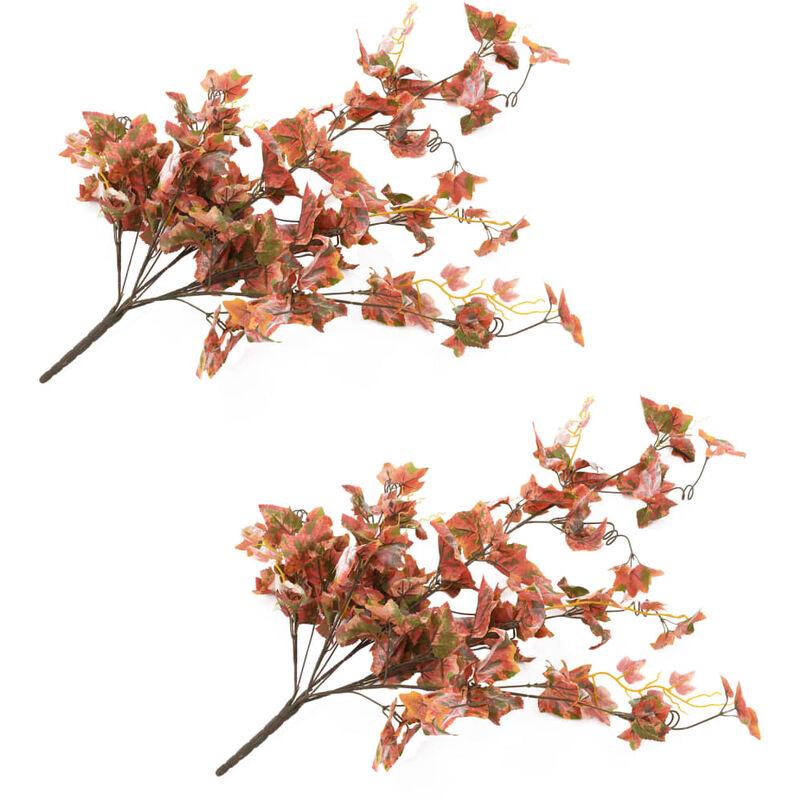 Foglie Artificiali di Vite 2 pz Rosse 90 cm VD20632 - Hommoo Foglie Artificiali di Vite 2 pz Rosse 90 cm VD20632 - Hommoo