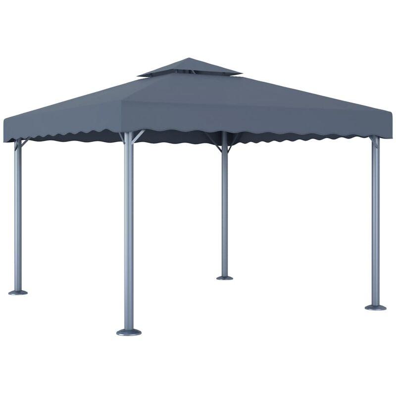 Hommoo Gazebo 300x300 cm Antracite Alluminio VD46276