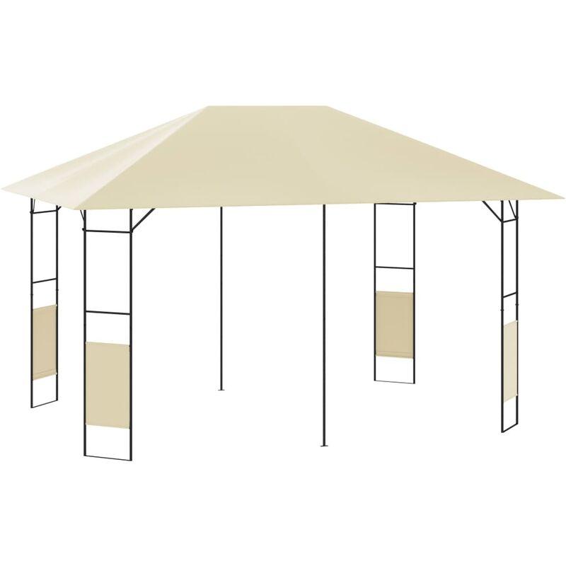 Gazebo da Giardino 4x3 m Crema 160 g/m2 VD53102 - Hommoo