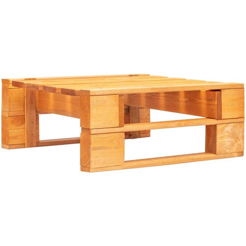 Ottomana da Giardino con Pallet in Legno Marrone Miele VD27438 - Hommoo